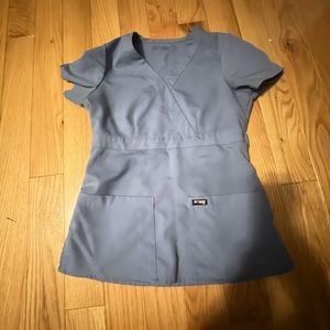 Greys Anatomy CEIL BLUE. Top XS.